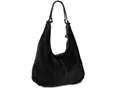 Caspar Schultertasche Damen Vintage Leder Tasche Hobo Bag - CLASSIC LINE - Modell No.617, 100% italienisches Veloursleder, samtig weich, angenehmer Tragekomfort