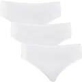 Schiesser Damen, Slip Baumwolle Stretch Essentials Unterwäsche, Weiß_145425, 42