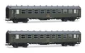 Electrotren HE4038 RENFE, Zweiteiliger Triebzug mit 5000 Wagen, BB4 2. Klasse, mit Alten Blasebälgen, olivgrüne Lackierung, Epoche IV, grün