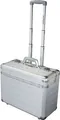 ALUMAXX Pilotenkoffer DISCOVERY, mit Tragegriff und Rollen, Aluminium, silber 825044
