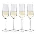 alpina Sektgläser 22cl - Champagner Gläser Set 4 Stück - Auch geeignet als Cava- und Prosecco Gläser - Trinkgläser Set - Spülmaschinenfestes Glas