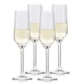 alpina Sektgläser 22cl  Champagner Gläser Set 4 Stück - Auch geeignet als Cava-