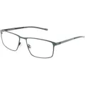 Titanflex 820977 Herren-Brille inkl. Gläser Vollrand Eckig Titan-Gestell 56mm/17mm/145mm, grün