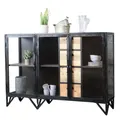 Sideboard BARBAR Industrial Design Eisen & Mangoholz Kommode Highboard Vitrine