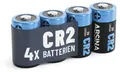 ABSINA 4x CR2 3V Lithium Batterie - CR2 Batterie auslaufsicher & mit langer Haltbarkeit - Batterie CR2 mit 800mAh