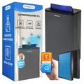 Climative Luftentfeuchter Elektrisch 12L/24h mit HEPA H10 Filter & Aktivkohle, WiFi Smart Home Air Purifier Nexi ION UV Raumentfeuchter für Zuhause, Wohnung, Badezimmer & Wohnzimmer bis 20 m²