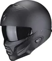 Scorpion, Exo-Combat Ii, Offene Und Modulare Helme Für Motorräder, Mattschwarz, S, Unisex-Adult
