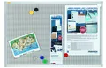 Franken PM3603 Textiltafel Pin und Mag 120 x 90 cm, grau