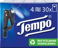 TEMPO Papiertaschentücher Taschentücher Klassik, 4-lagige Papiertücher 30 x 10 Tücher (1-St)