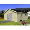 PALMAKO Holzgarage "Andre 28,5", BxT: 557 x 576 cm (Außenmaße), Holz - beige