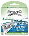 Wilkinson Sword Quattro Titanium Sensitive Rasierklingen für Herren Rasierer, 8 St