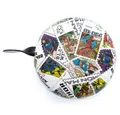 Seven Polska Fahrradklingel Disney 2-Klang Marvel RETRO "Superhelden Stamps", XXL Ø 80mm