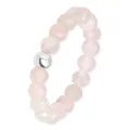 GD GOOD.designs Anti Stress Ring aus Rosenquarz Naturstein Perlen für Damen - Elastische Anxiety Rings | Fidget Ringe | Ringgröße 52-60