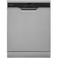 Telefunken Geschirrspüler freistehend 60 cm, Spülmaschine Silber, 12 Maßgedecke, 6 Programme, AquaStop, Eco, GFS6012DI