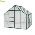 Vitavia Gewächshaus Meridian 1 6700 BxTxH 257x258x232cm 4mm HKP 6,7m² smaragd