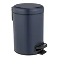 Wenko-Wenselaar GmbH & Co. KG WENKO Kosmetik Treteimer Leman 3 L, herausnehmbarer Einsatz, Hochwertiger Abfalleimer für Badezimmer, WC, Büro und Küche, 1 Stück, Farbe: Blau, Einsatz: Schwarz 25153100
