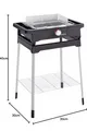 Severin Style Evo S PG 8124 BBQ-Standgrill - Schwarz/Silber