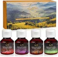 DaniChou Massageöl Heavenly Harmony Probierset - 4x 50ml Massageöle, Massage Öl, Wellness & Massage - Ideal als Geschenkset, 4-tlg., Natürliche Öle - Rose, Honig, Neutral, Amyris-Lavendel