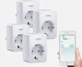 Tapo TP-Link Smart WLAN Steckdose P110 mit Energieverbrauchsmesser, 4 Pack
