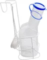 Medi-Inn Urinflasche PC 1000 ml für Männer klarsichtig + Betthalter