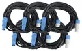 Pronomic Stage PPD-5 Hybridkabel Powerplug/DMX 5x Set - Kombi-Kabel für Stromversorgung und DMX-Signal - Kein Kabelsalat mehr bei der Verbindung zu Lichteffekten - Länge: 5 m - Schwarz