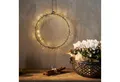MARELIDA Dekokranz LED Kranz Draht Türkranz Wandkranz Leuchtkranz 80LED D: 30cm Batterie
