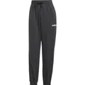 Adidas Damen Essentials LINEAR French Terry Cuffed Pants, Black/White, M (M) (JC5948)