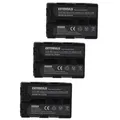 EXTENSILO 3x Akku kompatibel mit Sony MVC-CD400, MVC-CD500, MVC-CD250, MVC-CD300, MVC-CD350 Kamera (1600 mAh, 7,4 V, Li-Ion)