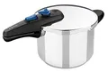 MONIX Veloce | Schnellkochtopf mit 7 Litern, dreifaches Sicherheitssystem, Zwei Betriebssysteme, Silberne Farbe, Rostfreier Edelstahl, 22 cm, 2
