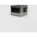 BS 1206-1-6 Aufbodentank, 4x Schutzkontakt-Steckdose, 2x RJ45 2-fach (Zuleitung unten), eisenglimmer (DB701)