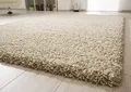 Steffensmeier Ragolle Twilight Hochflor Teppich Shaggy, weich & elastisch, moderner Wohnzimmer Teppich, Creme meliert 2211, 80x230 cm