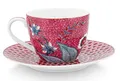 Pip Studio 51004144 Flower Festival Espressot. m. Unt. dark pink 120ml (1 Stück)