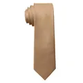 HerrenKrawatte von Hand gefertigt & sorgfältig verarbeitet 6 cm breit Sandbraun