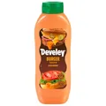 Develey Burger Sauce – 875 ml Flasche – Vegane Burgersauce mit feinen Gemüsestückchen – Würzig-cremige Sauce für Burger, Sandwiches, Pommes, Bowls & Grillgerichte – Ohne Geschmacksverstärker