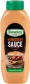 Develey Hamburger Sauce Glutenfrei,Würzig-Cremige Snacksauce Squeeze 875ml