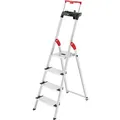 Hailo L85 Comfortline, Alu-sicherheits-stehleiter, 4 Stufen