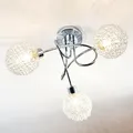 Deckenleuchte Lindby, Ticino, dimmbar, Metallisch, für Flurbereich, Metall, Modern - 23.5