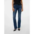 Vero Moda Bootcut-Jeans VMFLASH MR FLARED JEANS LI3110 GA NOOS Baumwollmischung mit Stretch, regular waist, bootcut fit blau M (38)