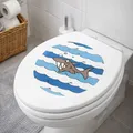 WC-Deckel Aufkleber Toilettendeckel Sticker Badezimmer Bad Toilette Sitz Deckel