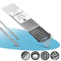 10 x Wolframelektroden 5 x 1,6 und 5 x 2,4 mm Grau Schweißen Stahl Edelstahl Alu