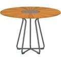 HOUE CIRCLE Gartentisch Stahl Grau/Bambus Rund