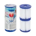 Bestway Filterkartusche Typ I 58093– 2 Stück Ersatzfilter für Poolpumpe 1249 l/h