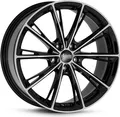 Oxxo Predator black polished 7.5x17 ET40 - LK5/100 ML63.4 Alufelge schwarz