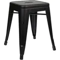 Mid.you Hocker, Schwarz, Metall, quadratisch, 39x46x39 cm, stapelbar, Wohnzimmer, Hocker, Sitzhocker