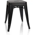 Hocker Vantaggio Brush Seidenmatt Schwarz Hjh Office