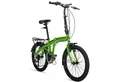 bergsteiger Faltrad Windsor 20 Zoll, Klapprad, Shimano 6 Gang-Schaltung, Damen, Herren, 6 Gang Shimano Tourney RD-TY21 Schaltwerk, Kettenschaltung, V-Bremsen