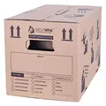 GreatVita Umzugskartons 20 Stück 2‑wellig, extra stabil bis 40 kg, 600 x 330 x 350 mm, recycelte Pappe, schnell aufbauend ohne Klebeband, moving boxes sowie archivbox mit verstärkten Tragegriffen