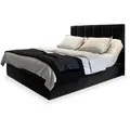 MASSENO Boxbett mit Bettkasten  ¦ schwarz ¦ Maße (cm): B: 140 H: 98