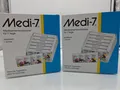 2x Medi 7 Medikamentendosierer 7 Tage 4 Fächer Tablettenbox weiß 2 Stück Dose