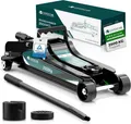 CargoVA® Rangierwagenheber Hydraulischer Wagenheber 2,5T inkl. 2 Gummiauflagen, TÜV zertifiziert, max. Hubhöhe: 38 cm, Wagenheber-Set, Wagenheber-Set inkl. Gummiauflagen, bis 2,5t, TÜV & GS geprüft